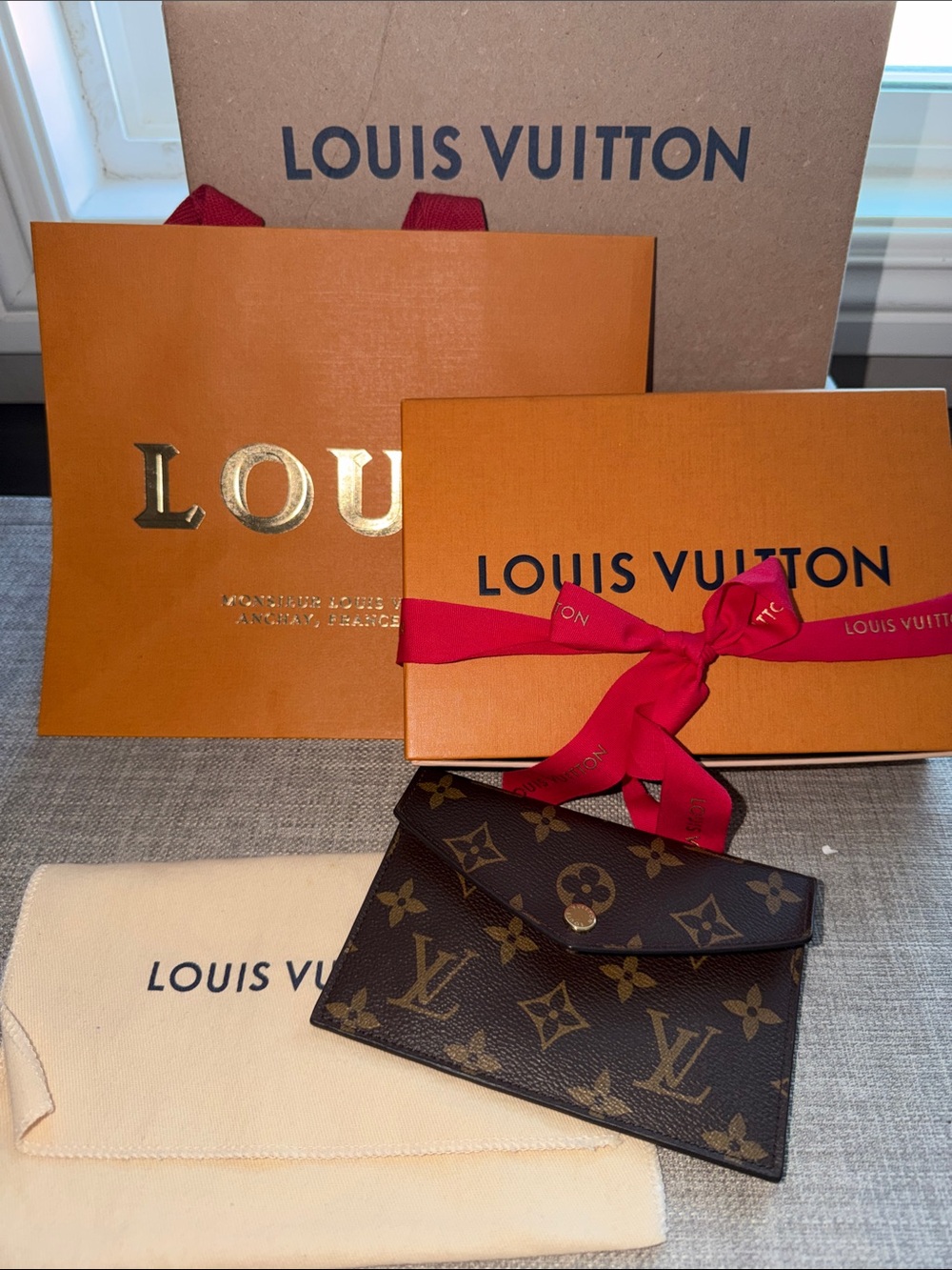 Authentic Louis Vuitton Daily Organizer Envelope Insert wallet.